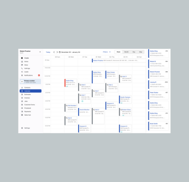 Calendar with multi day Jobs